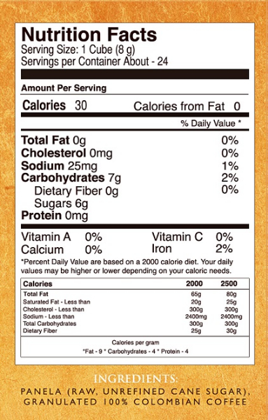 Classic Nutrition Facts